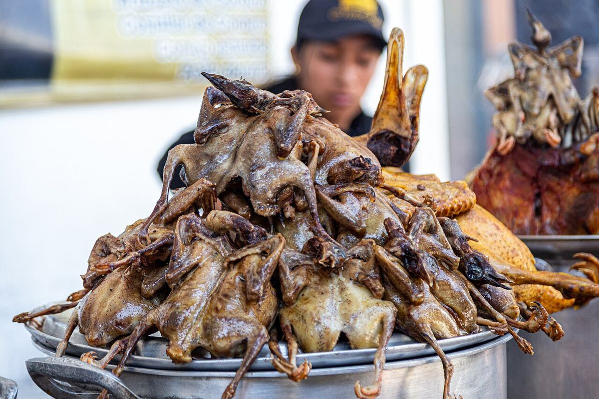 Puesto del Mercado Central de Cliza, en Cochabamba