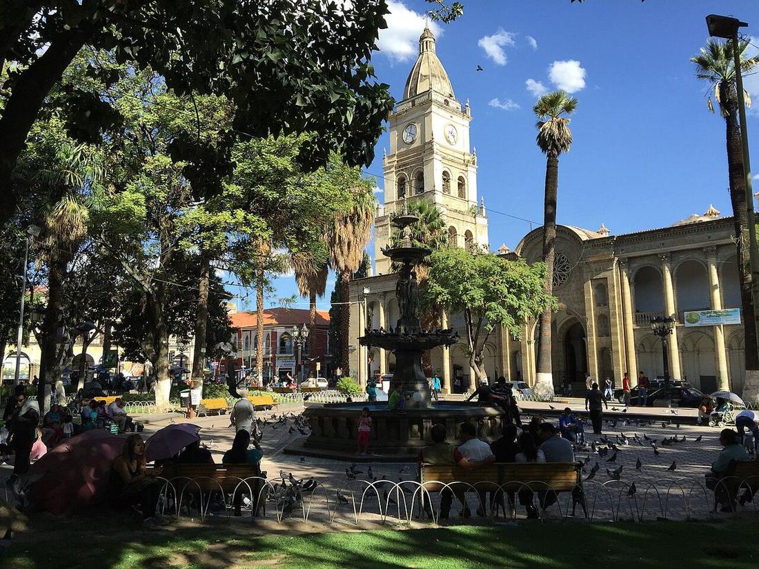 Plaza Principal 14 de Septiembre, en Cochabamba